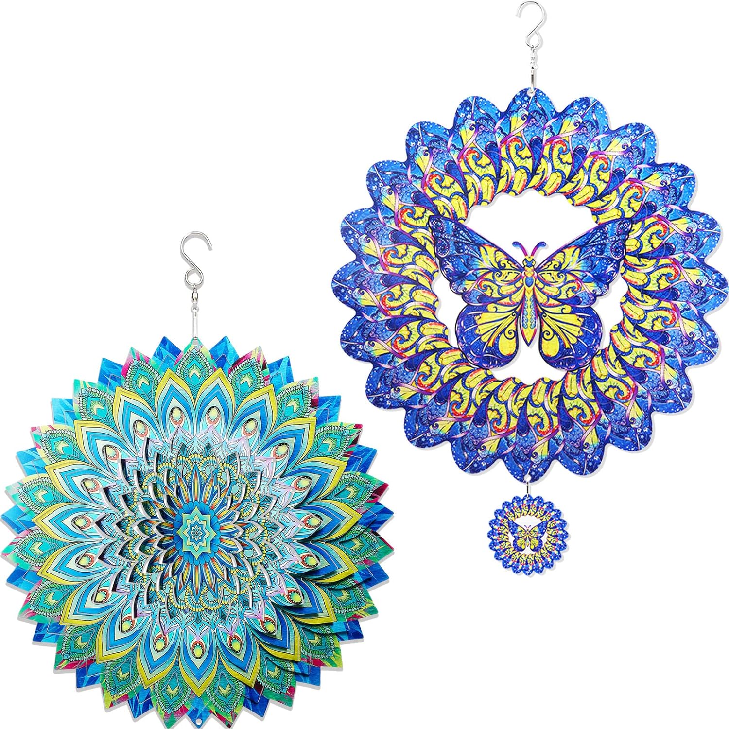 Haning Wind Spinner, 3D Art Garden Sculptures, Sun