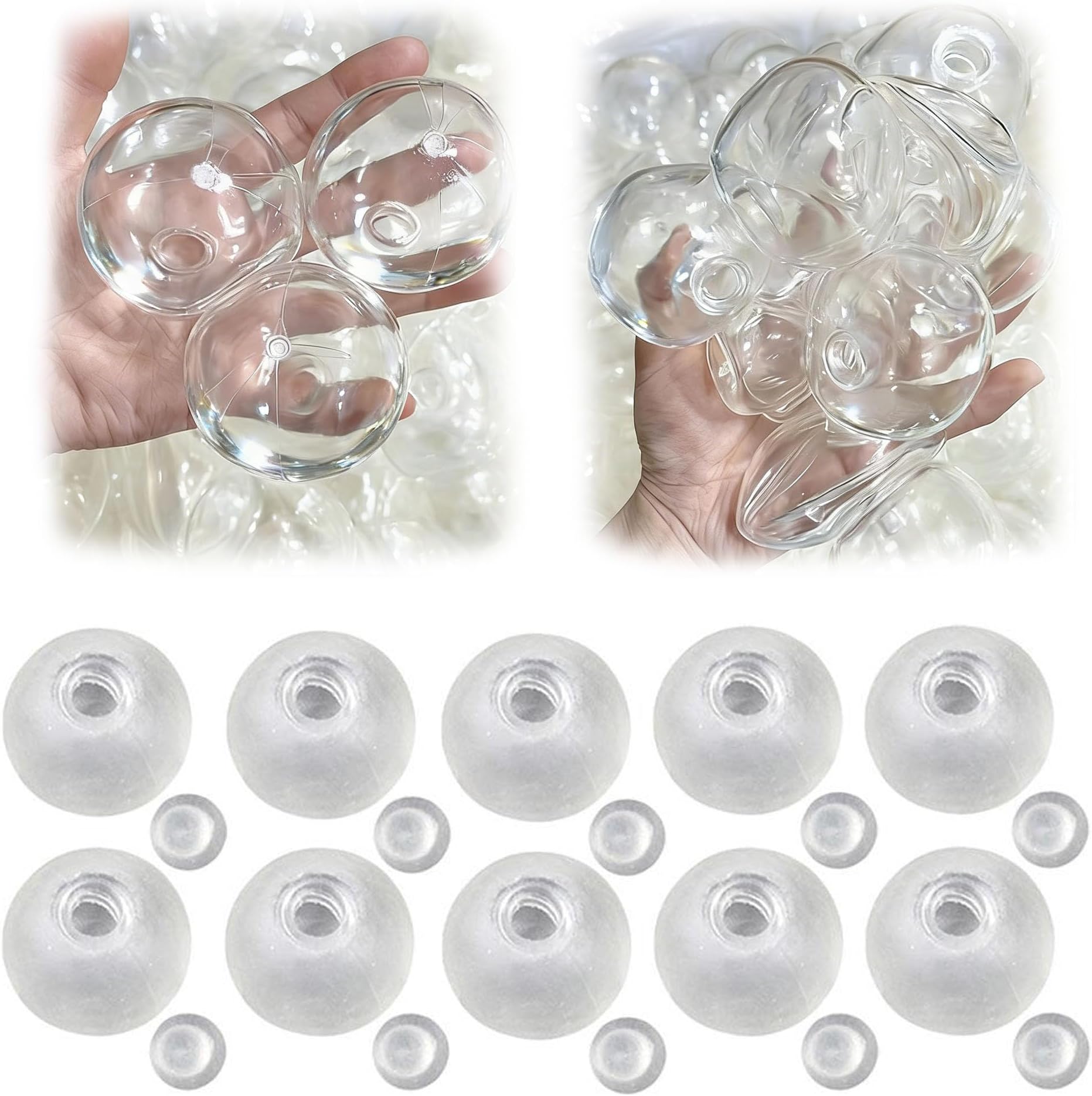 DIY Stress Ball Making Kit, Stress Balls Kits, Stresses Ball, TPR Skins and Fillers for Anxiety Relief Toys, Self-Care Gifts Women