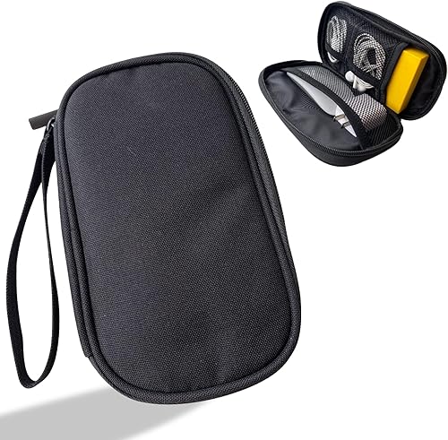 Miniatura 14 de Funda organizadora de artículos electrónicos, organizador de cables, bolsa de tecnología esencial de viaje, adecuada para cargador, cable, teléfono,