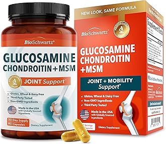 Glucosamine MSM, Chondroitin Anti Inflammatory Gluten-free Supplement