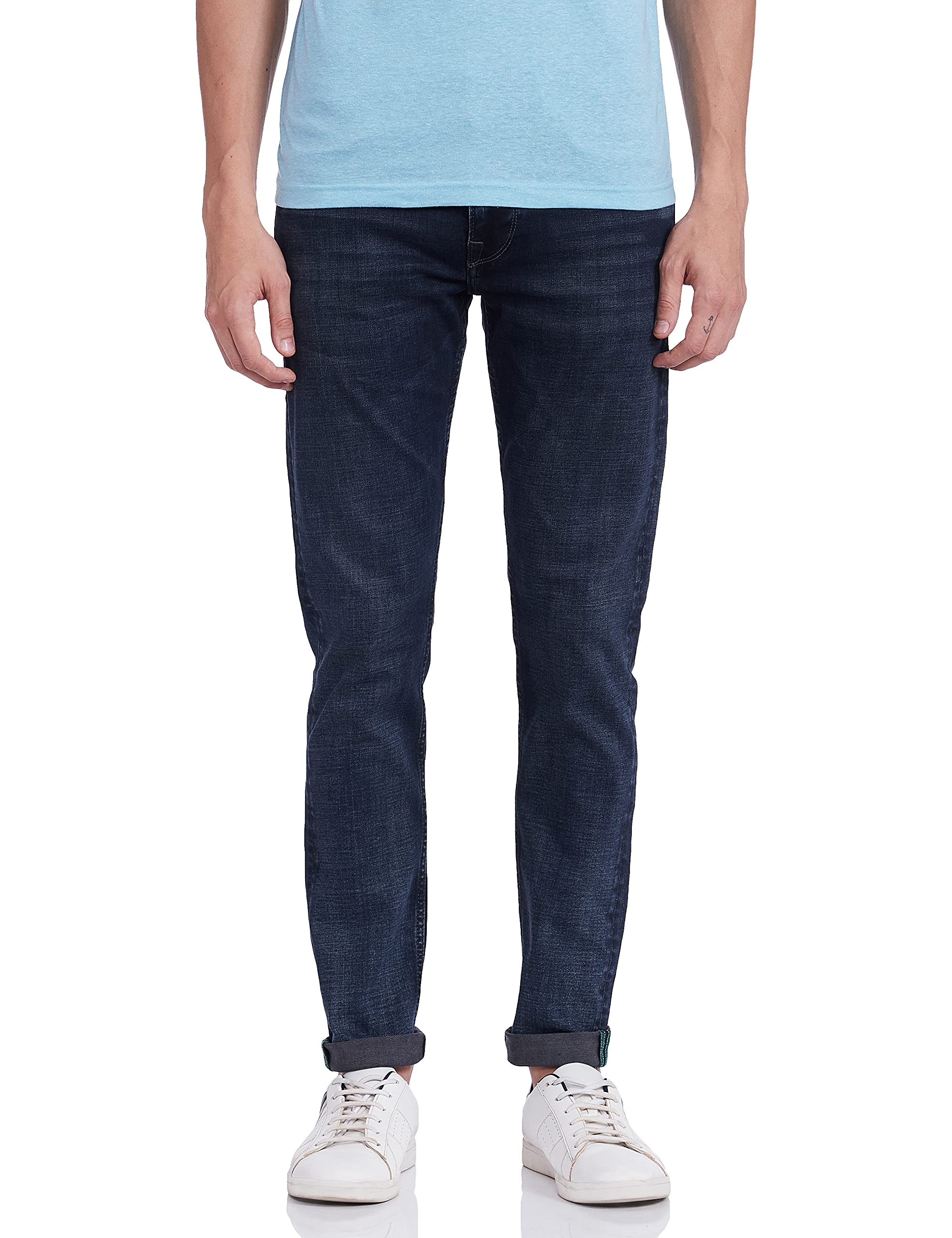 Pepe Jeans Men's Finsbury Skinny Jeans, Black (Blue Wiser Wash Denim Wx7), W31/L30