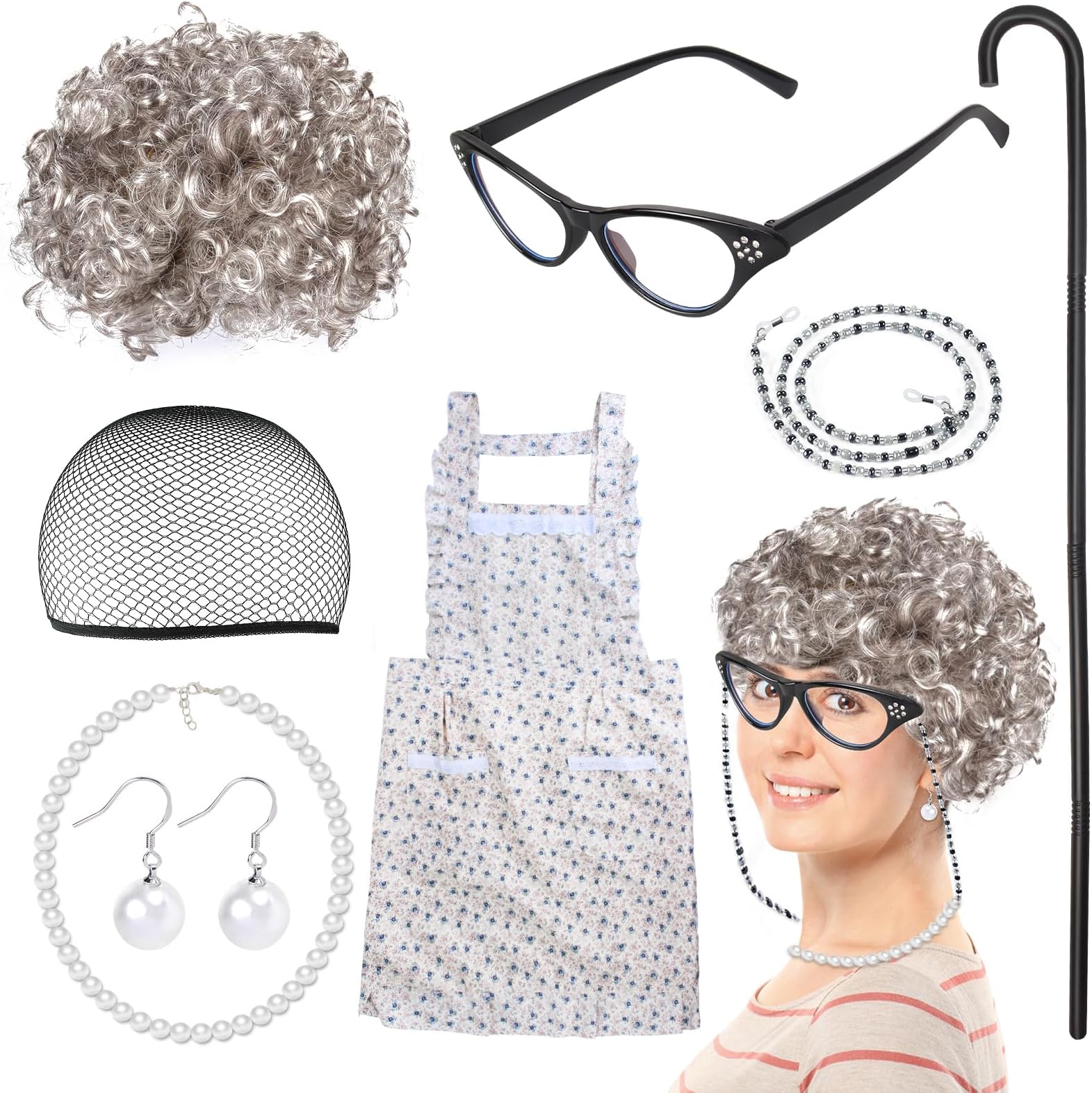 Old Lady Costume for Women