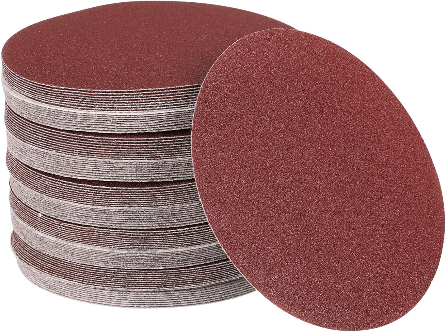100pcs Sanding Disks Grit Flocking Sandpaper for Rotary Tools Oxide Hook and Design for Easy Replacement for Finishing