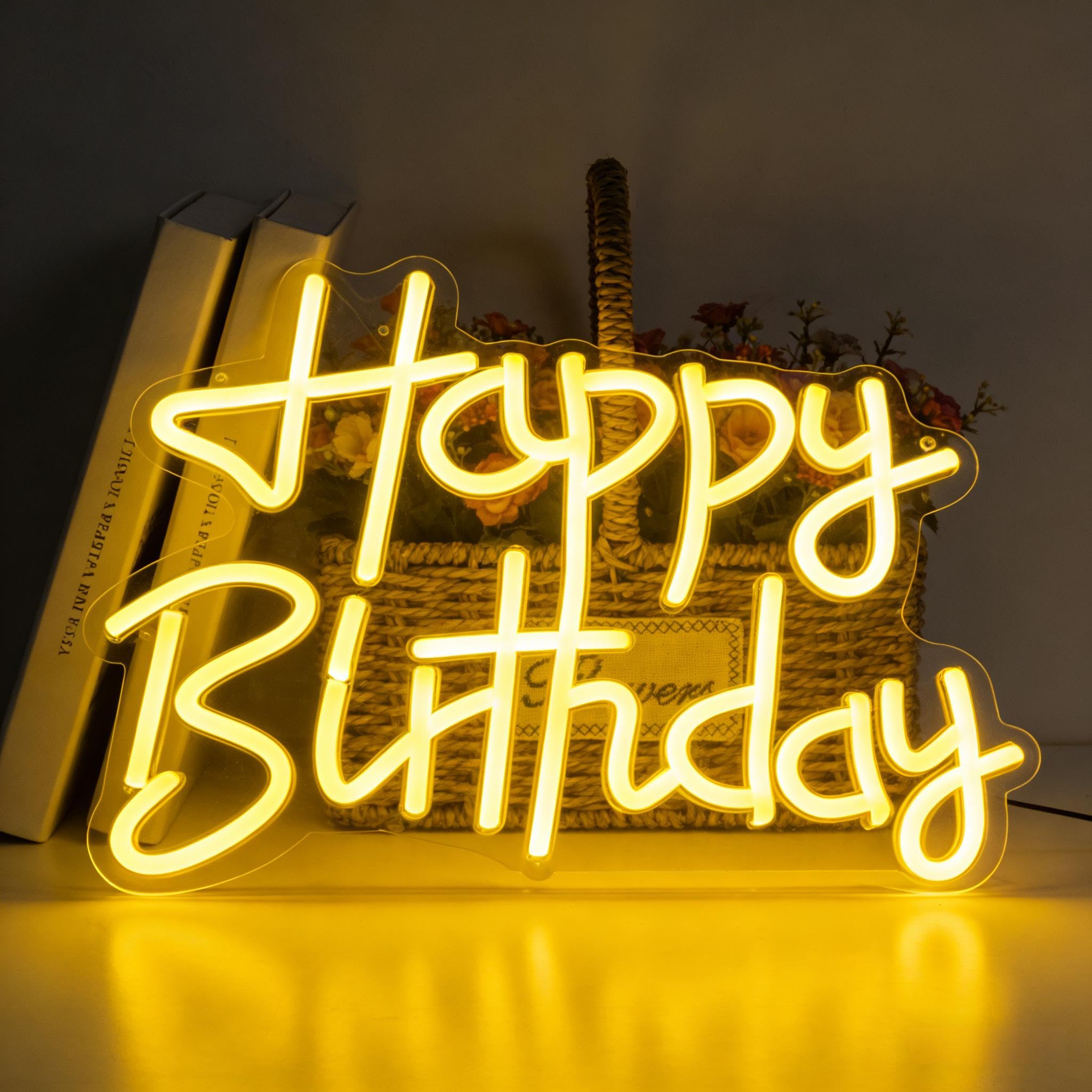 Neonawall Neon LED Signs for Bedroom Decorations (birthday)