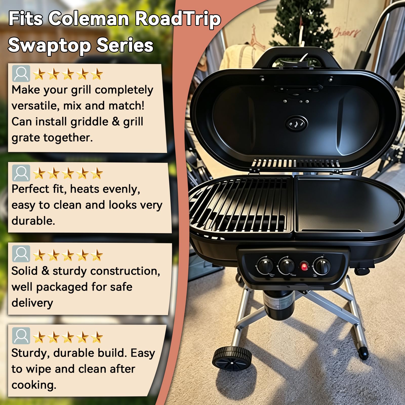 アウトドア Coleman RoadTrip Accessory Griddle