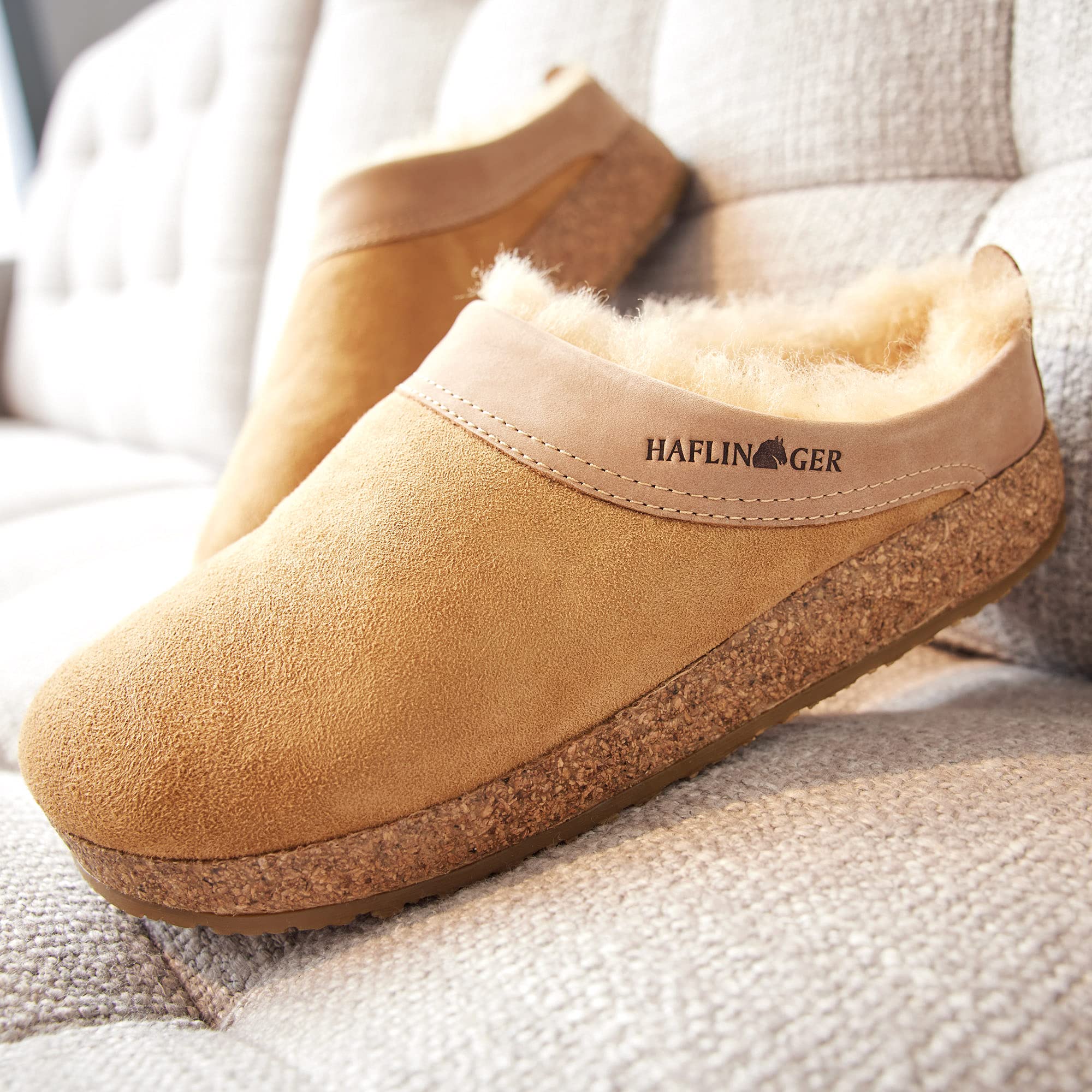 Haflinger damskie i mêskie kapcie domowe Snowbird 713015