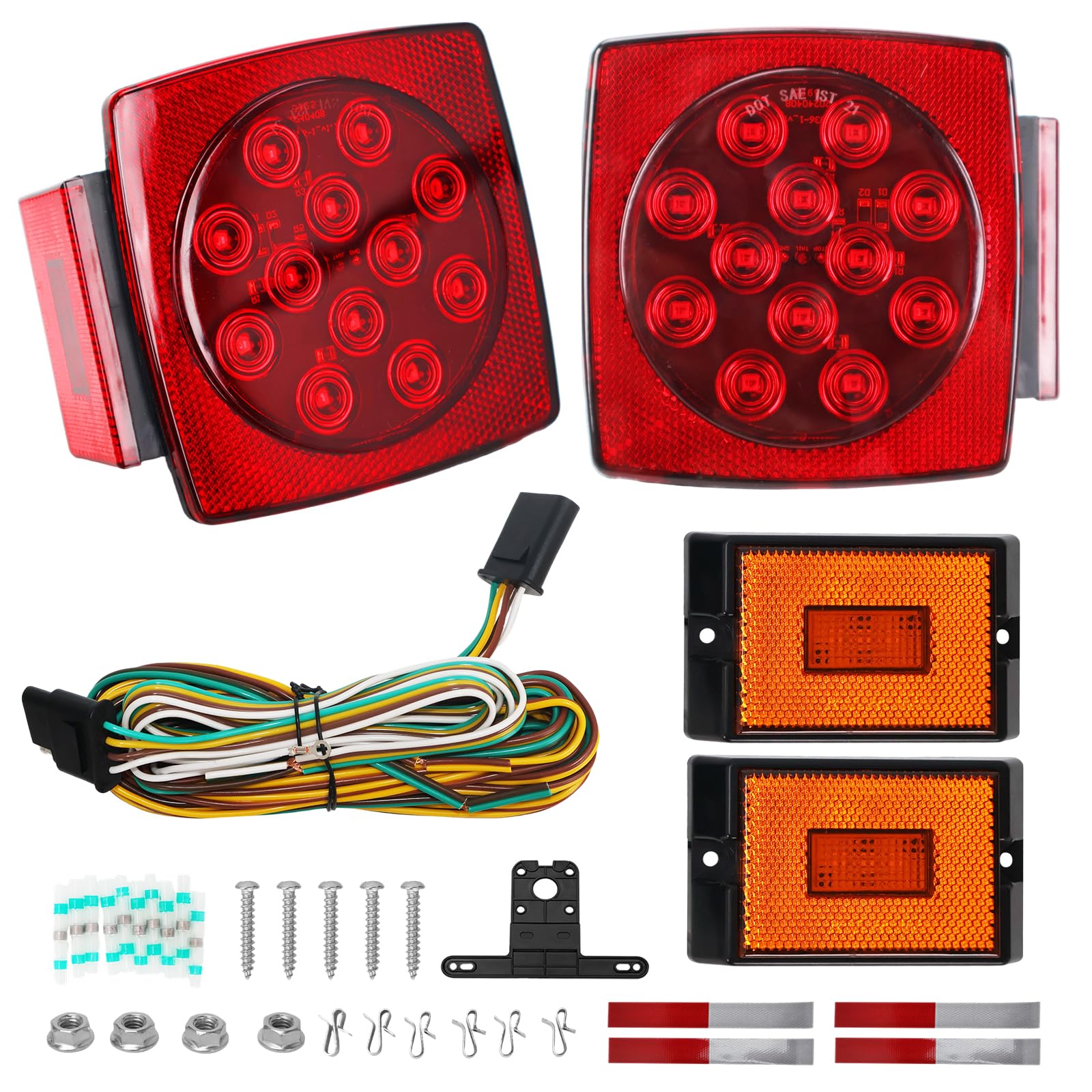 Lcrslitx LED Trailer Light Kit - trailer accessories | Mubboo