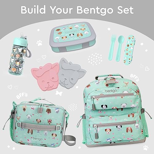 Miniatura 71 de Bentgo Kids Prints - Lonchera para niños, a prueba de derrames, con 5 compartimentos, estilo bento, tamaño de porciones ideales para edades de 3 a 7