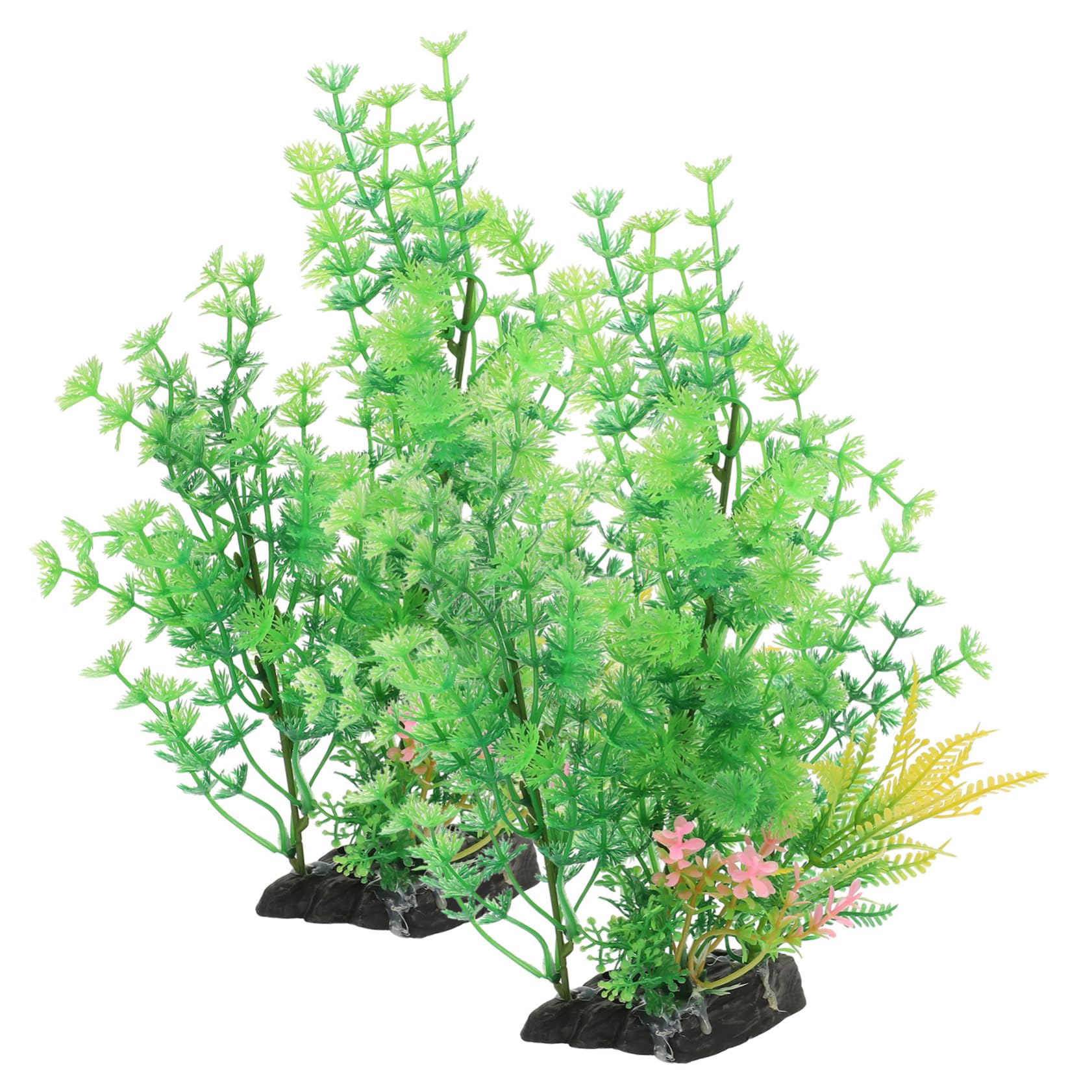 Sosoport 4 Sätze Aquarienlandschaft Kunstpflanze Zarte Aquarienpflanze Aquariumzubehör Aquariumdekor Gefälschte Haushaltspflanze Desktop-Aquarium- Aquarienanlage Plastik 2 Stück * 4