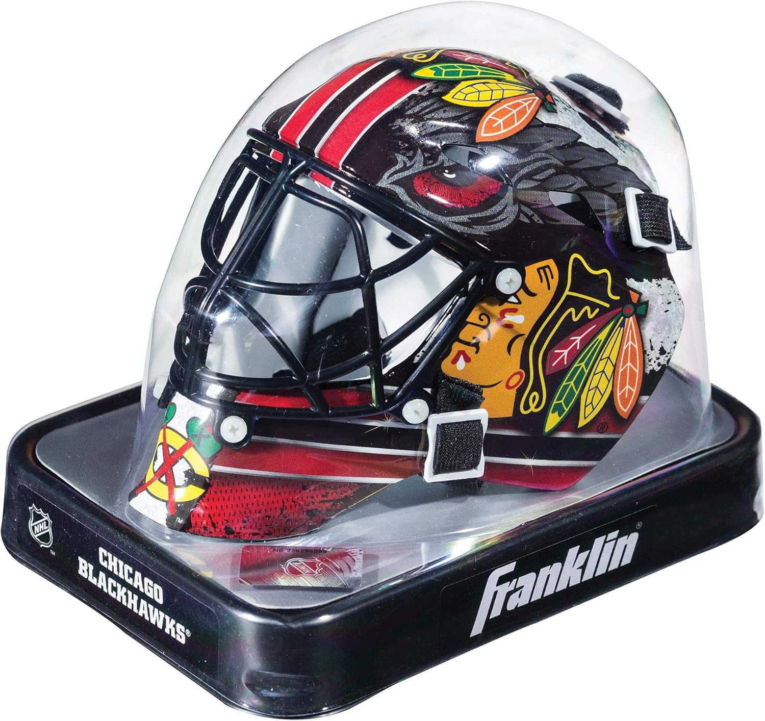 Chicago Blackhawks Unsigned Franklin Sports Replica Mini Goalie Mask - Unsigned Mask : Sports & Outdoors
