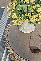 Vista 9 de Signature Design by Ashley Danson - Mesa auxiliar bohemia para exteriores, color marrón claro