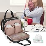 Damero Wearable Breast Pump Bag Compatible with Elvie, Willow and Momcozy Breast Pump, Carrying Case for Hand-Free Wearable Breast Pumps, Pump Parts and More, Black