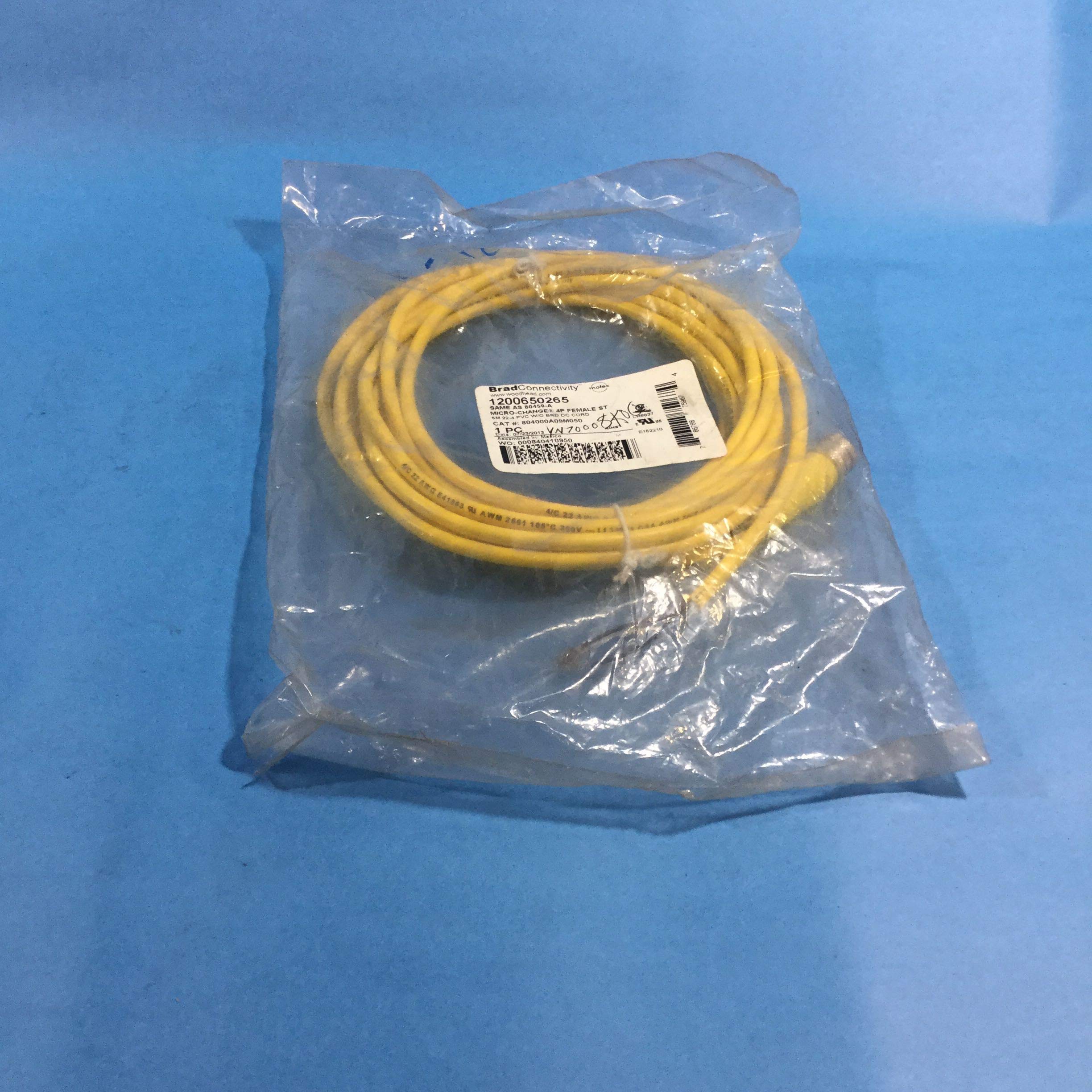Molex 804000A09M050 Brad Micro Change (M12) Single Ended Cordset