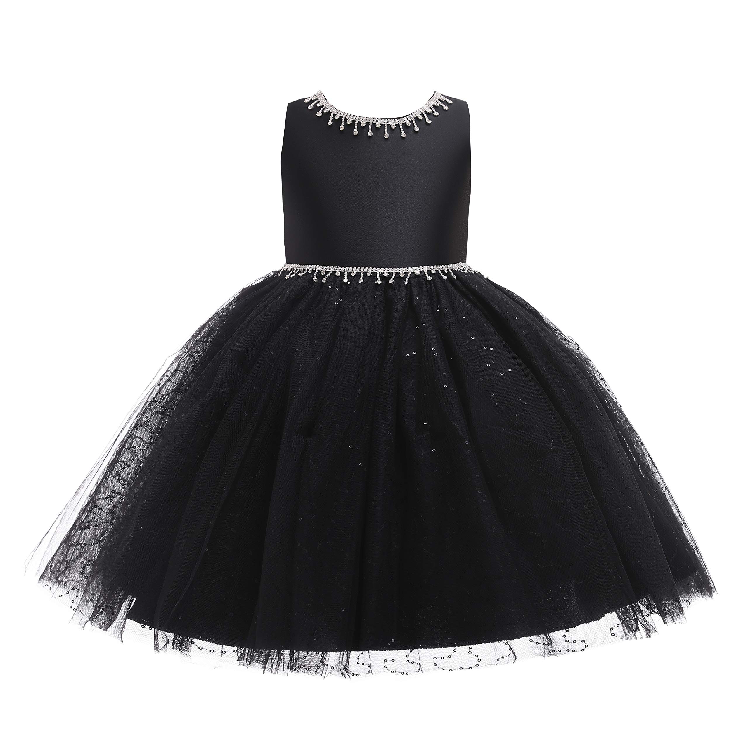 Weileenice Flower Girl Vintage Dress Kids Sparkly Tulle Formal Photo Shoot Wedding Party Prom Dresses