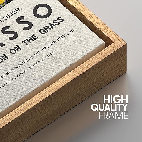 Miniatura 101 de IDEA4WALL - Lienzo enmarcado con impresión de arte abstracto listo para colgar en la pared de la sala y habitación Bs06-2103-famoso-m15