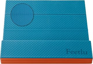 Foldable Yoga Exercise Mat, 6mm/8mm/10mm/12mm Thickness, 72 x 24 Inch - Lightweight, Anti-Slip, and Easy to Store for Yoga, Pilates, Home Workouts, and Floor Exercises