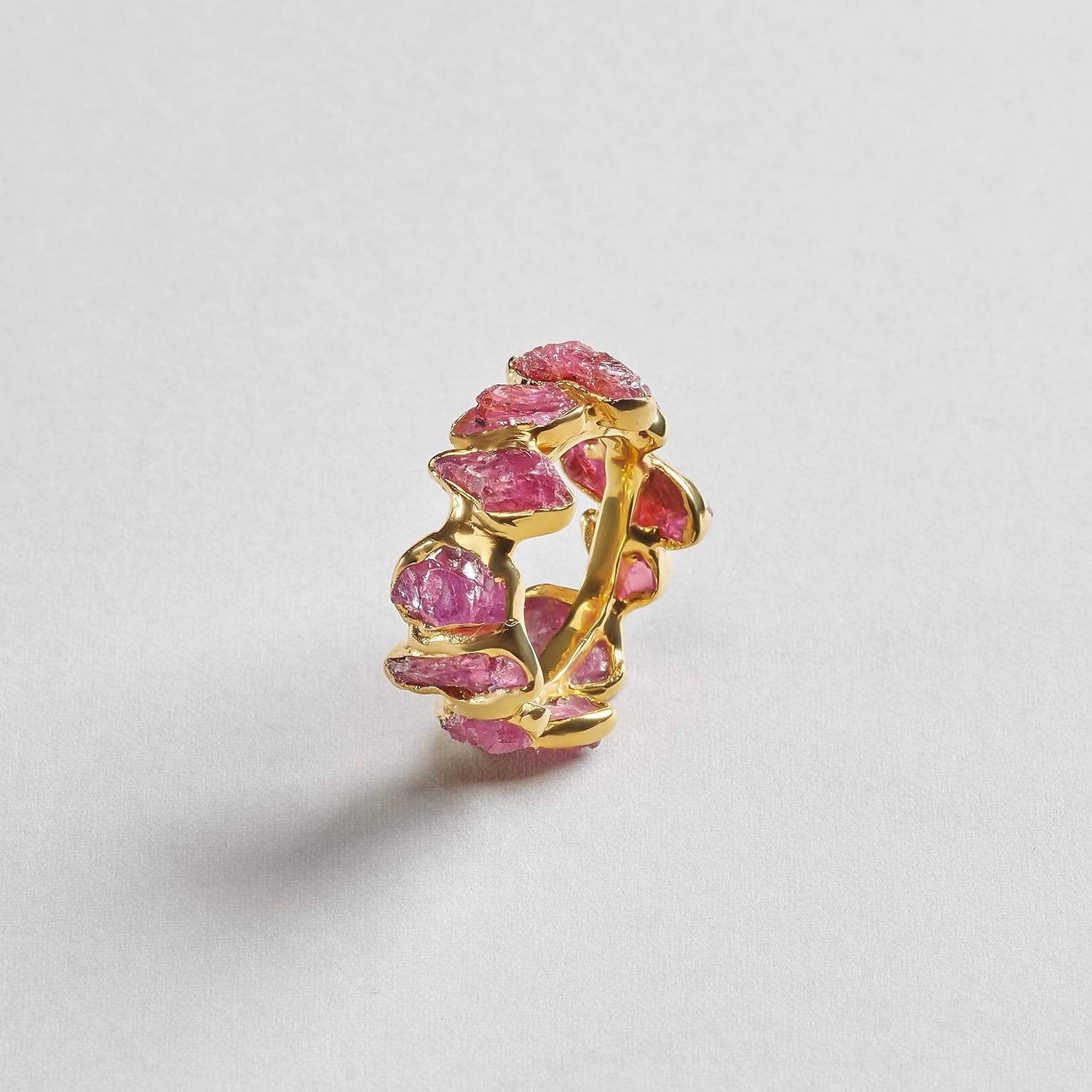 german kabirski Green Tsavorite Ring | Handmade 925 Sterling Silver, Gold & Black Rhodium Plated | Statement Jewelry for Women | Birthstone Ring, Unique Design