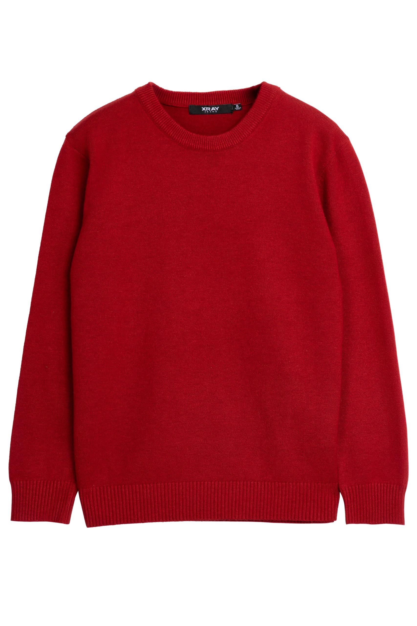 X RAY Boys Crewneck Sweater (XS - XXL), School Uniform Big Boys' &amp; Little Kids Youth Crew Neck Long Sleeve Pullover