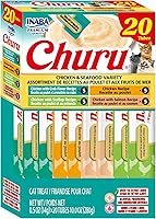 Vista 13 de INABA - Golosinas Churu para gatos, puré cremoso para gatos, sin cereales, que se puede lamer y exprimir, 60 porciones, variedad de atún en caja
