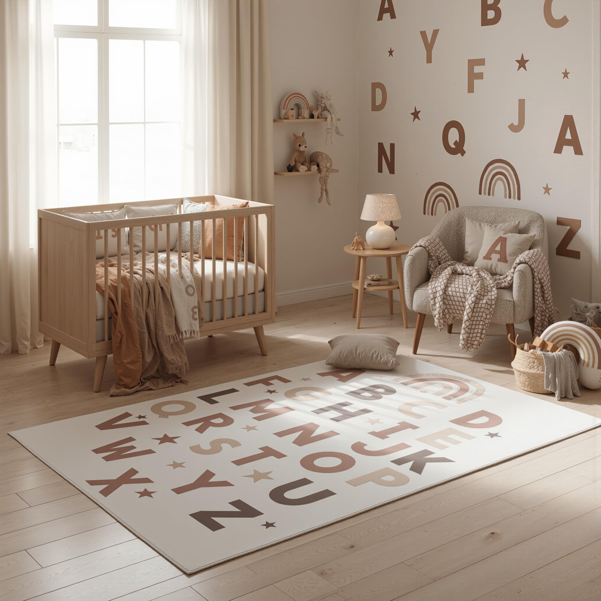 SIMPEX Kinderteppich Spielteppich für Kinderzimmer perfekt für große Kinderzimmerteppich