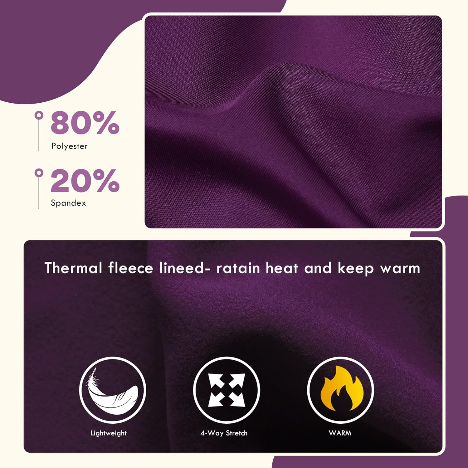 FitsT4 Sports Girls Winter Riding Pants Fleece Lined Riding Breeches Kids Full Seat Equestrian Pants Tights with Pockets - Image 4