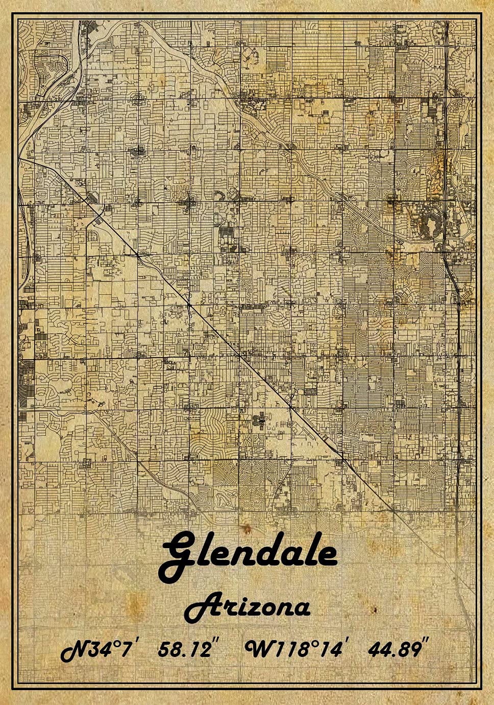 Printable Map Of Glendale Az