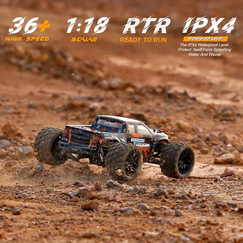 HAIBOXING 4WD RC autó 36 km/h Monster Truck 1/18 vízálló terepjáró