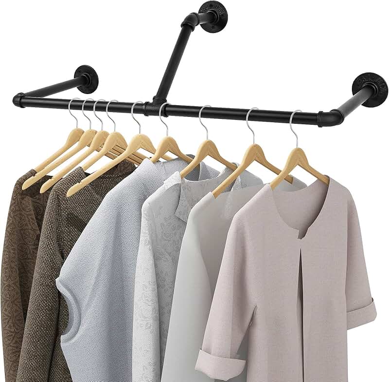 wall clothes hanger rack