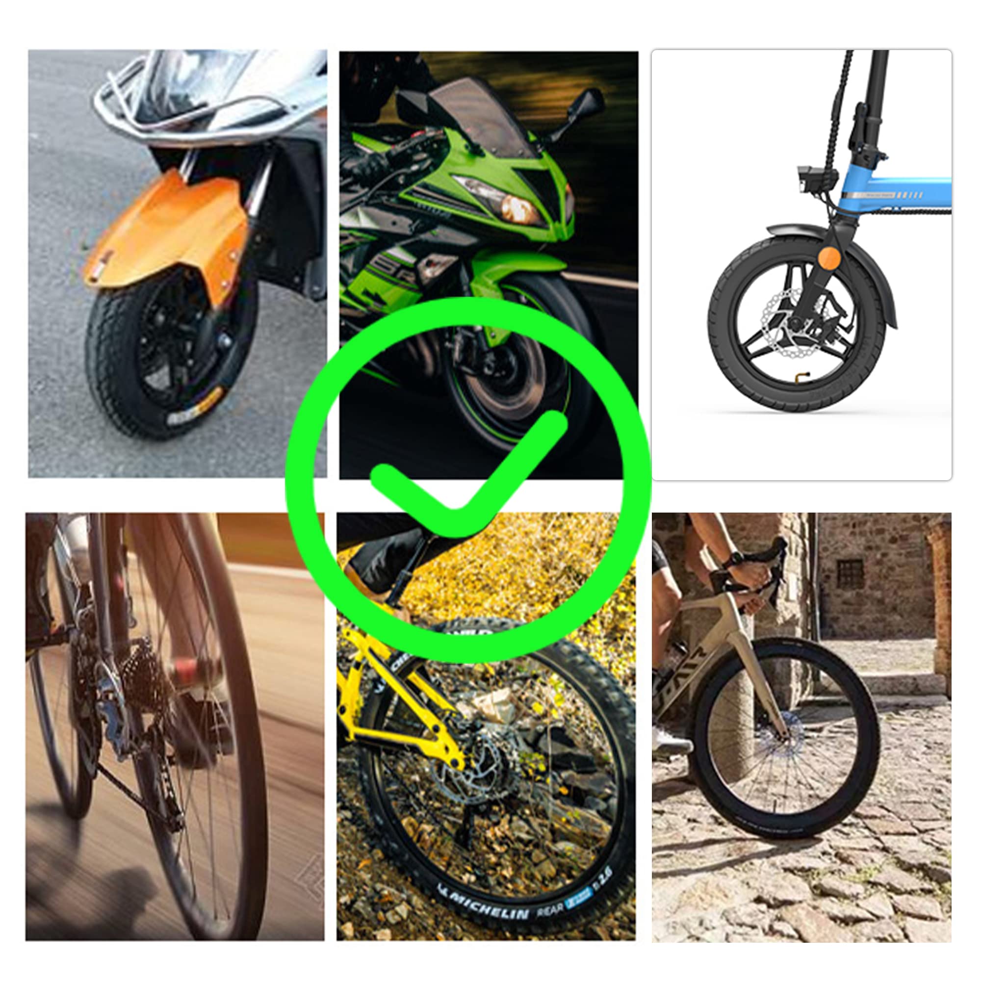 Bloque Disque Moto Alarme 110dB, Imperméable Antivol Moto verrouillé en Appuyant sans Clé, Antivol Scooter avec Serrure d’Acier Inoxydable Intégré pour Moto, Vélo, Trottinette