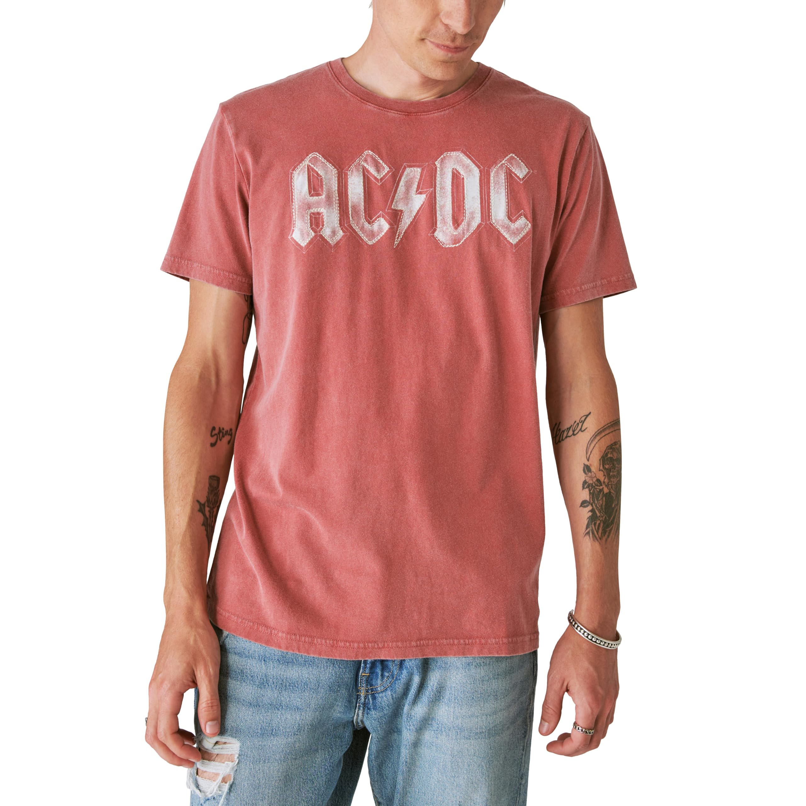 Lucky BrandMen's ACDC Bolt Tee