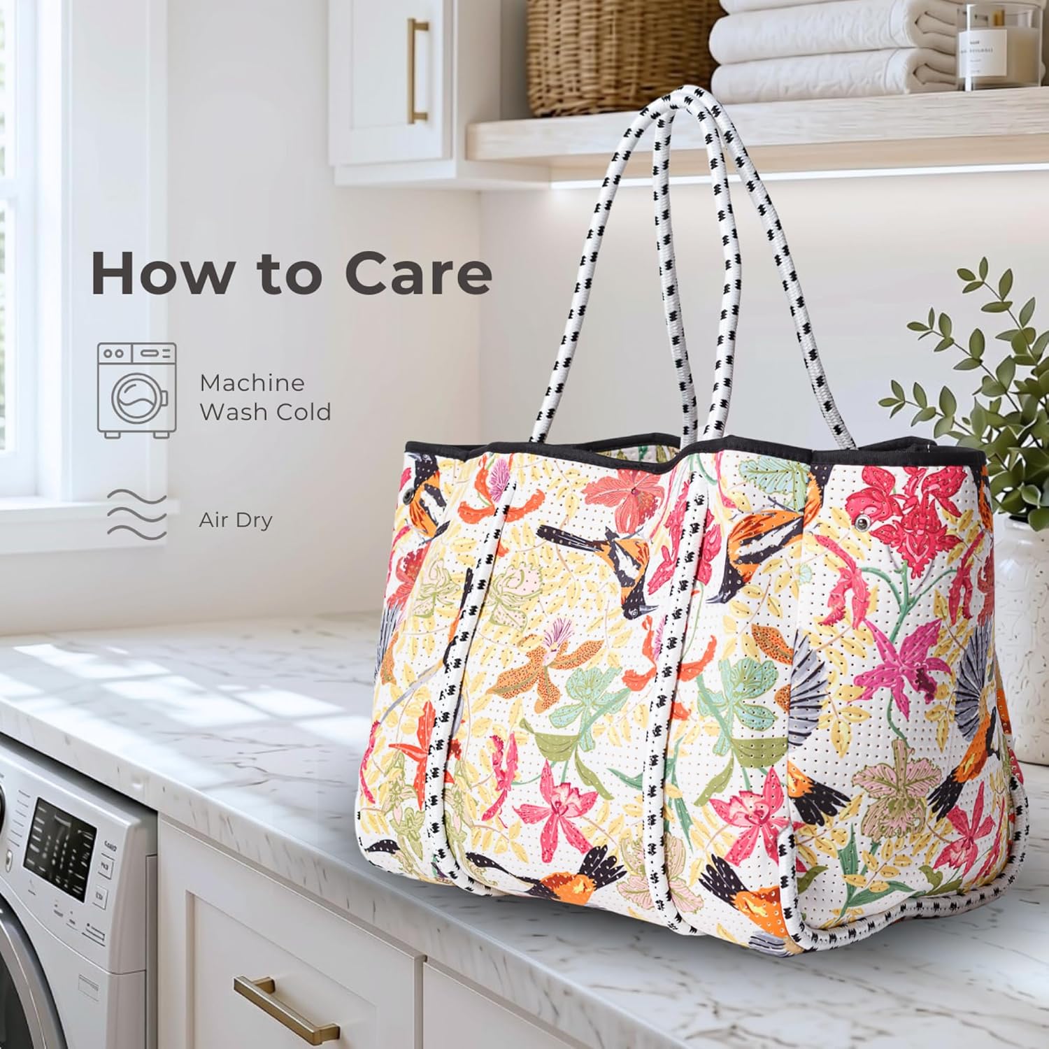 POPUPS Tote Bag, Everyday Neoprene Bags for Women with Zipper Pouch image 5