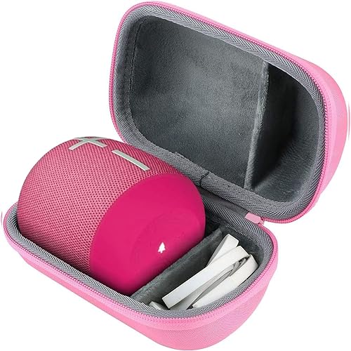 Miniatura 3 de co2CREA Funda de viaje rígida de repuesto para Ultimate Ears UE Wonderboom 3 Wonderboom 2 Altavoz Bluetooth portátil impermeable (funda rosa)