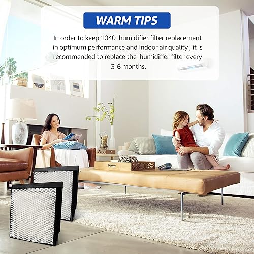 Miniatura 7 de 1040 Super Wick - Filtro humidificador de repuesto para humidificadores Essick Air AIRCARE B40 B40-C 3D6 100 5D6 700 7D6 100 D46 720 CM330AWHT