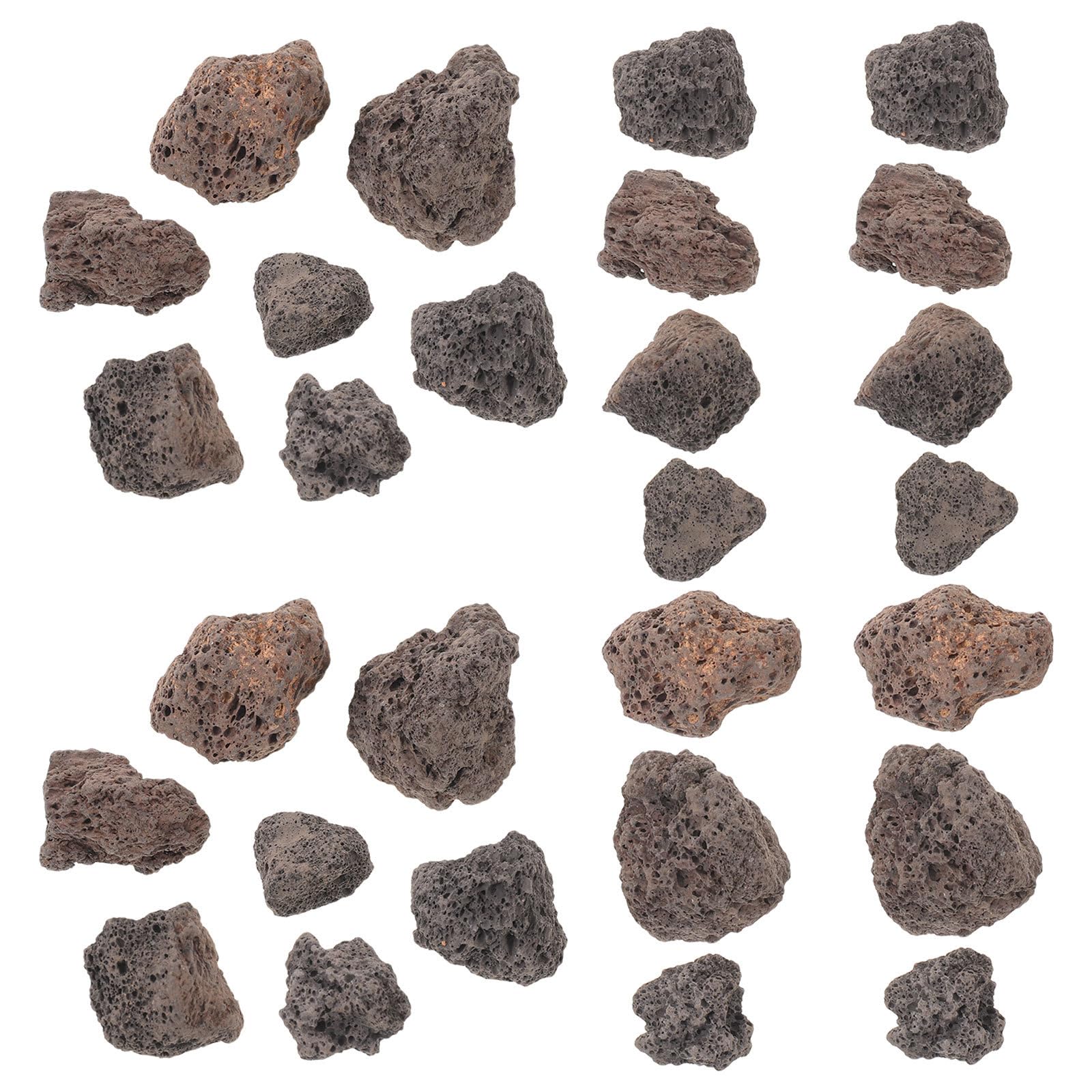 COLLBATH Vulkanische Lavasteine 1,1 Kg Hochporöse Natursteine für Vogeltränken Aquarien und Terrarien Wetterfeste Dekosteine für Garten und Pflanzen
