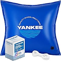 Vista 10 de Yankee - Almohada de piscina de 4 x 4 para piscinas sobre el suelo, PVC extra duradero de 0.016 in (calibre 27), accesorio de cierre de invierno