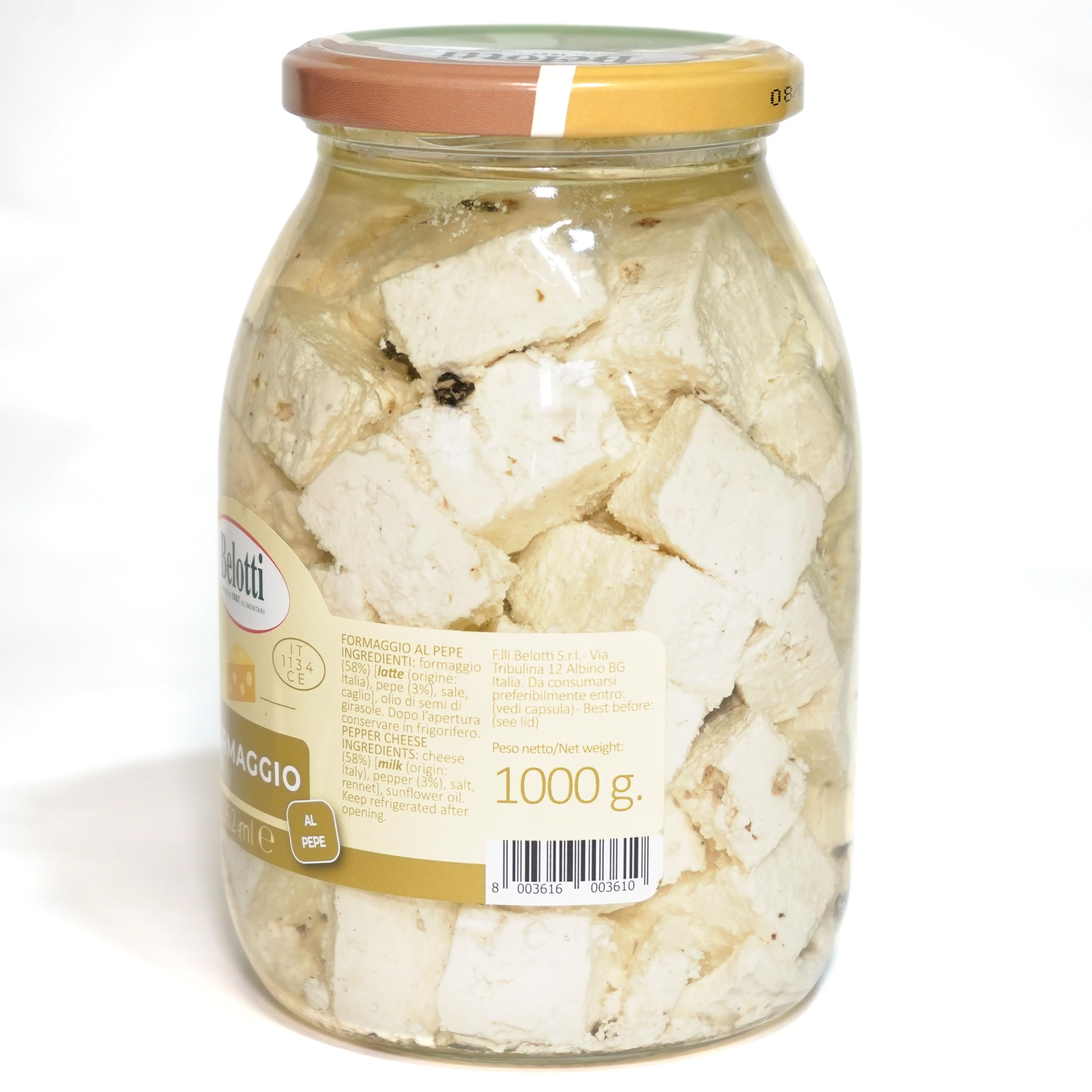 VASO FORMAGGIO AL PEPE 1 KG BELOTTI