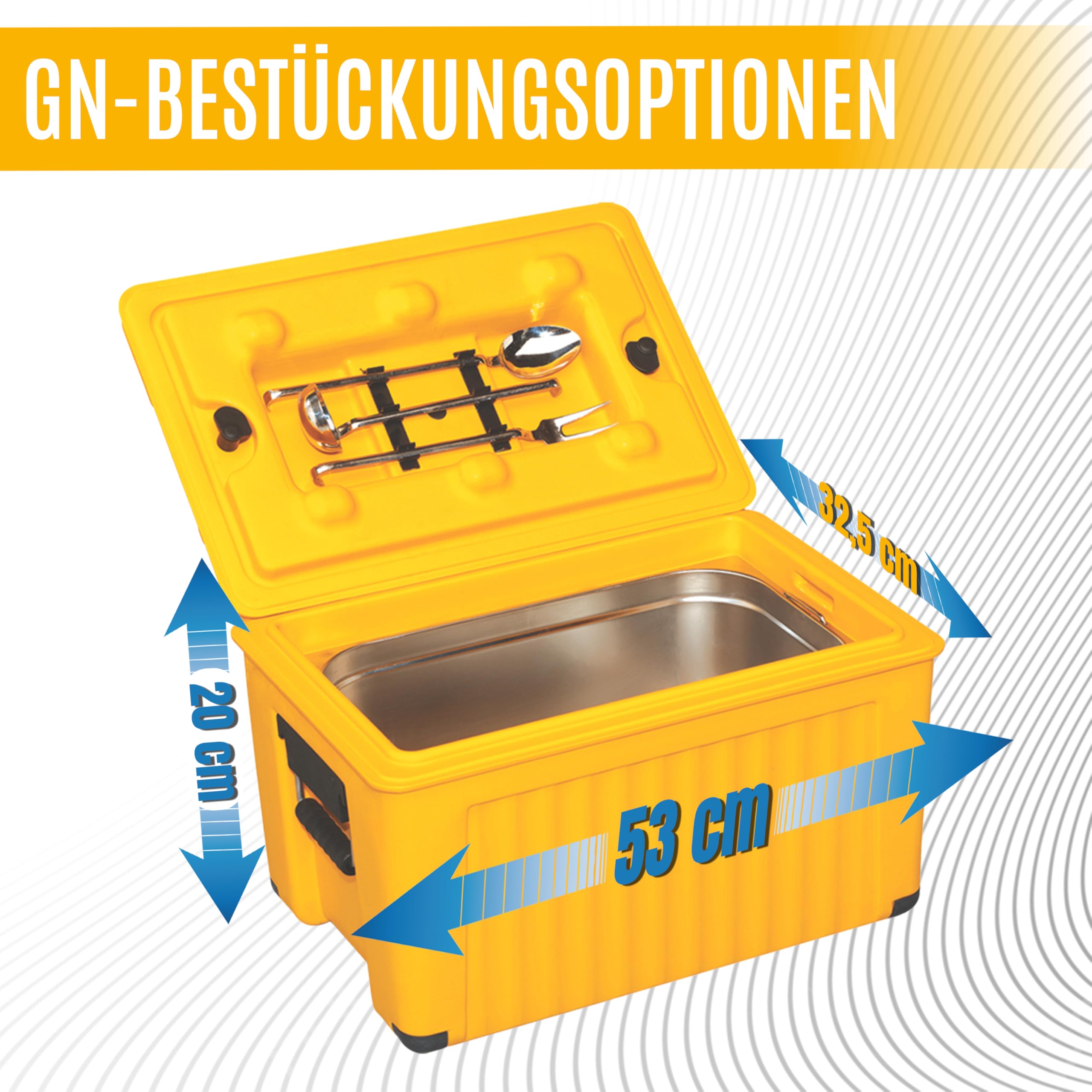 Boîte Isotherme - Récipient de Conservation au Chaud et Transport Alimentaire - Non Comparable à la Boîte en Polystyrène - Version GN Box - Idéal pour le Transport de Nourriture