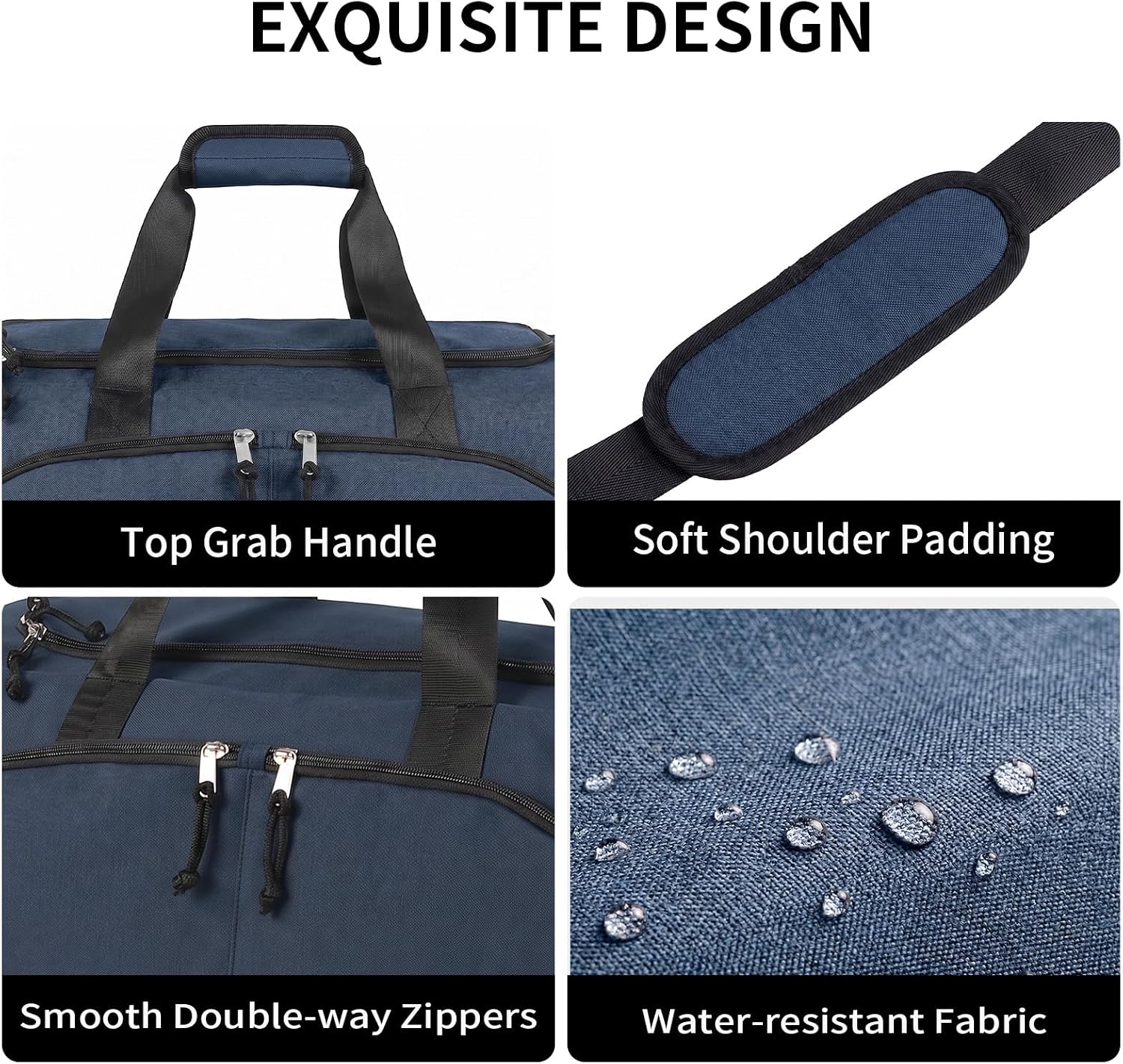 Gym Bag for Men & Women with Shoes Compartment and Wet Pocket image 4
