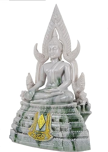Miniatura 5 de BUDDHO Estatua de Buda Chinnaraj de 8 pulgadas de alto. Estatua de Buda tailandés para decoración del hogar, escultura de Buda, regalo pequeño,