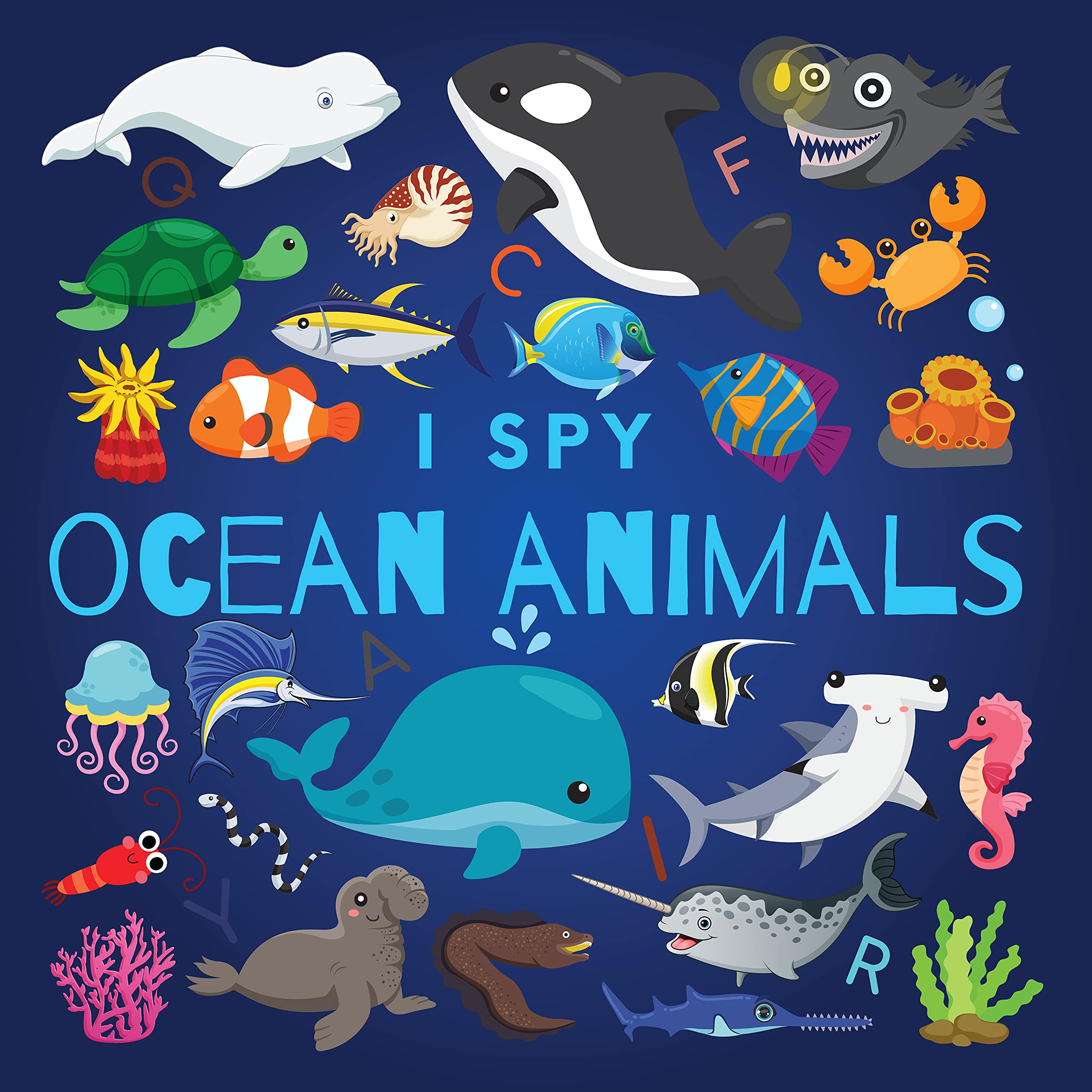 I Spy Ocean Animals: A Fun Guessing Game Picture Book for Kids Ages 2-5, Toddlers and Kindergartners ( Picture Puzzle Book for Kids ) (I Spy Books for Kids 3)