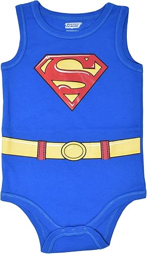 Miniatura 5 de DC Comics Liga de la Justicia Linterna Verde The Flash Superman Baby Paquete de 5 mamelucos para recién nacido a bebé