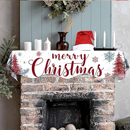 Miniatura 3 de Bufanda de mantel de Navidad de 70 x 17 pulgadas, decoración para chimenea, bufanda, estantes, bufanda, corredor, decoración de día festivo para