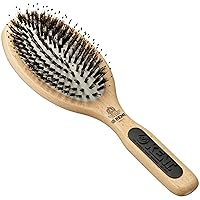 Vista 9 de Kent LPF1 Pure Flow - Cepillo de pelo con ventilación ovalada, certificado FSC, cepillo de madera de haya relleno con cerdas naturales de jabalí