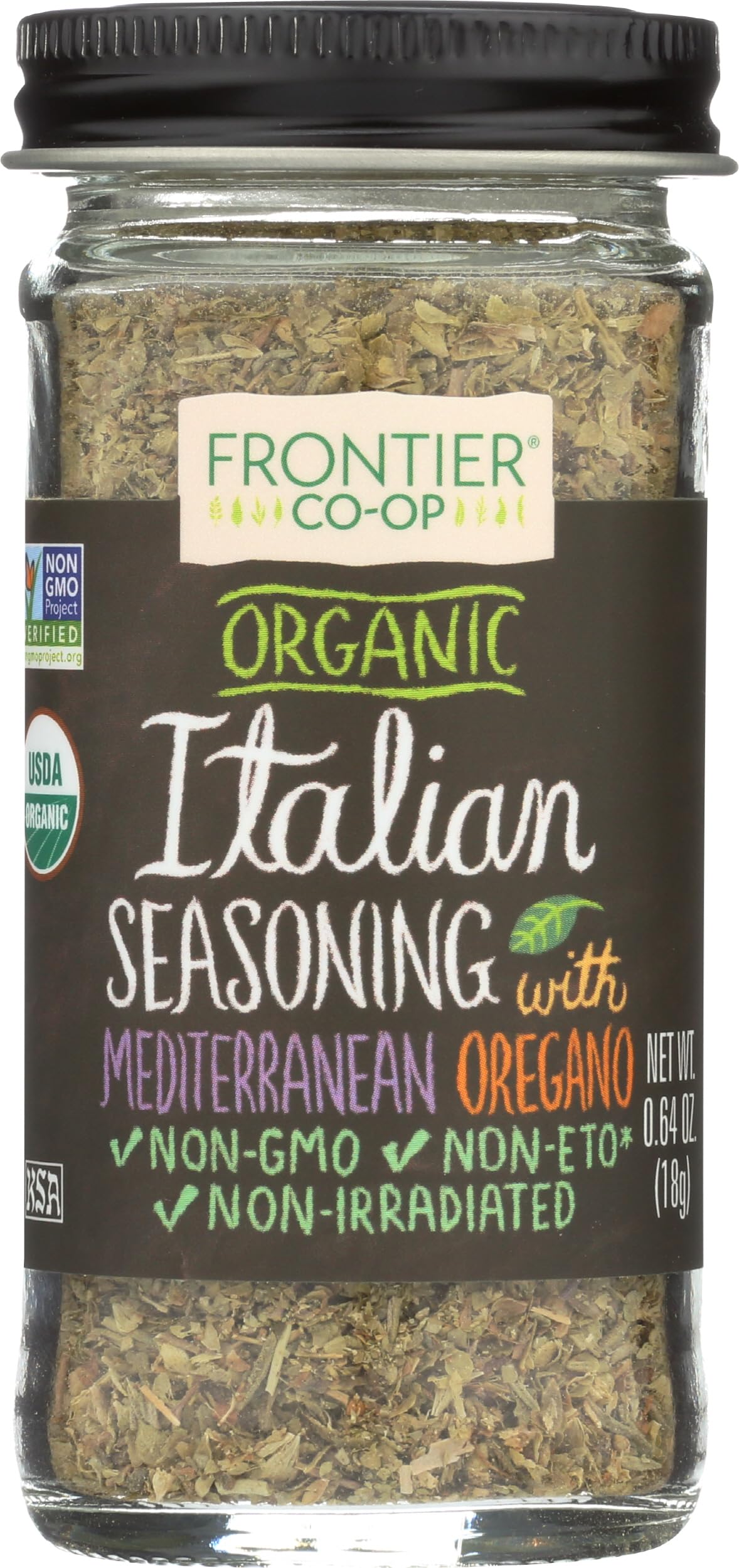Frontier Co-op, Organic Italian Seasoning with Mediterranean Oregano, 0.64 oz (18 g)