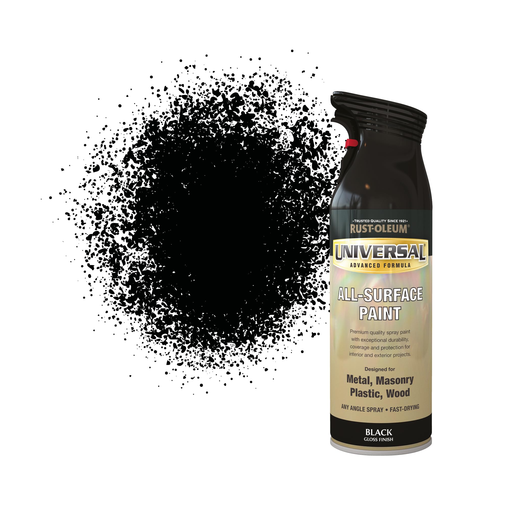 Rust-Oleum Gloss Black 400Ml Universal Spray Paint