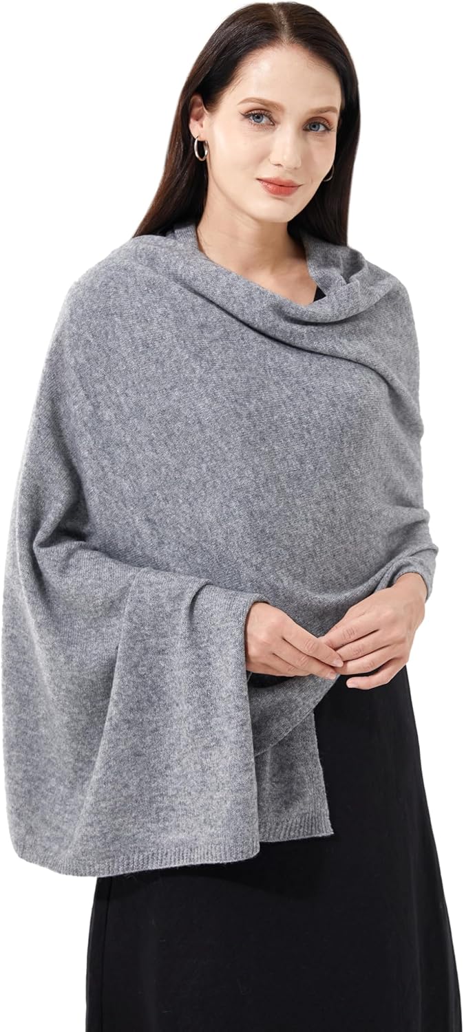 Soft Cashmere Blend Wrap Chic Scarf Stole for Women Wayfarer Travel Extra Large 87"x28" - Image 5