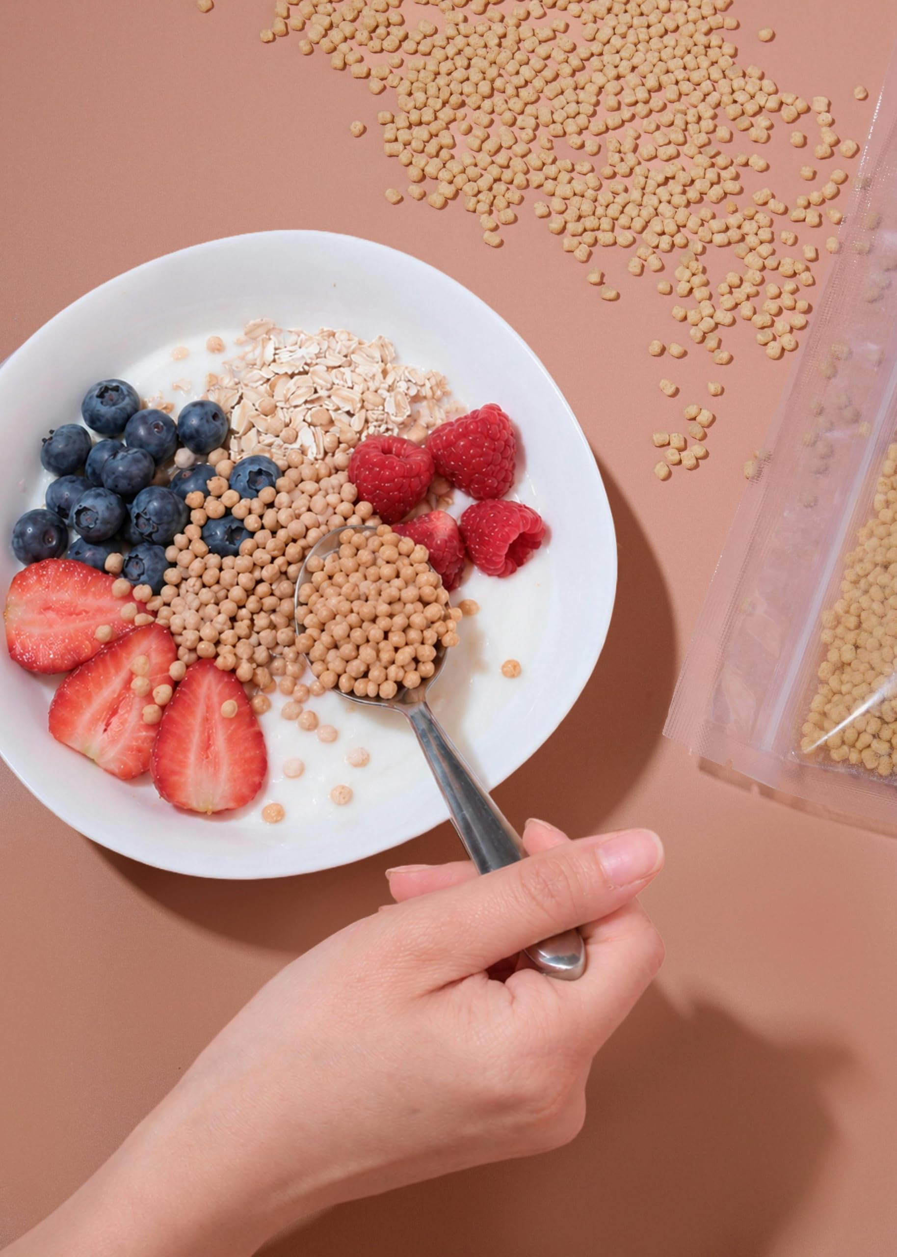 KoRo - Soja Protein Crispies 90 % 1 kg - Proteinreich (88 g/100 g) - Vegan - Neutraler Geschmack