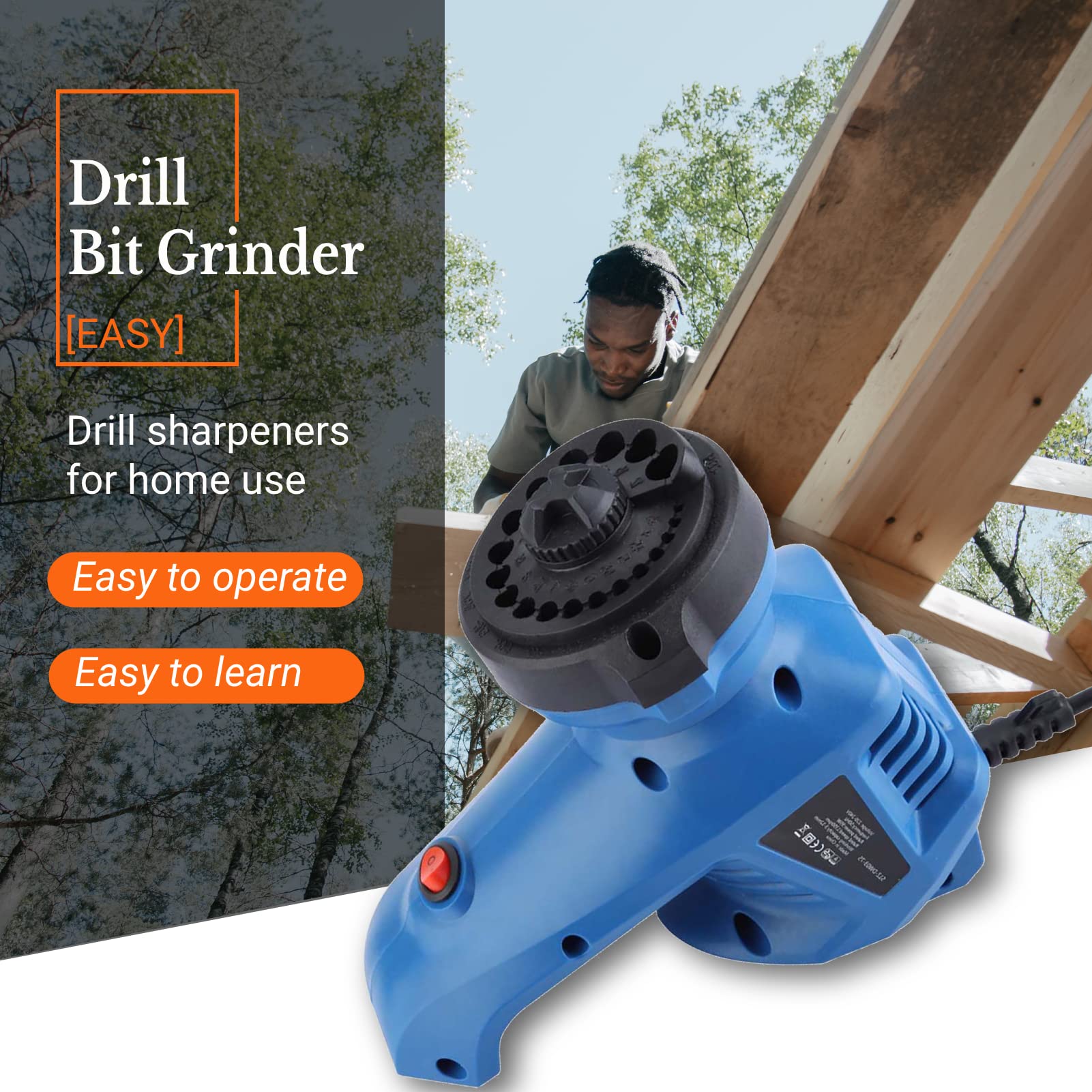 Image secondaire de Affûteur Électrique de Forets Hélicoïdaux 220V - Zunate