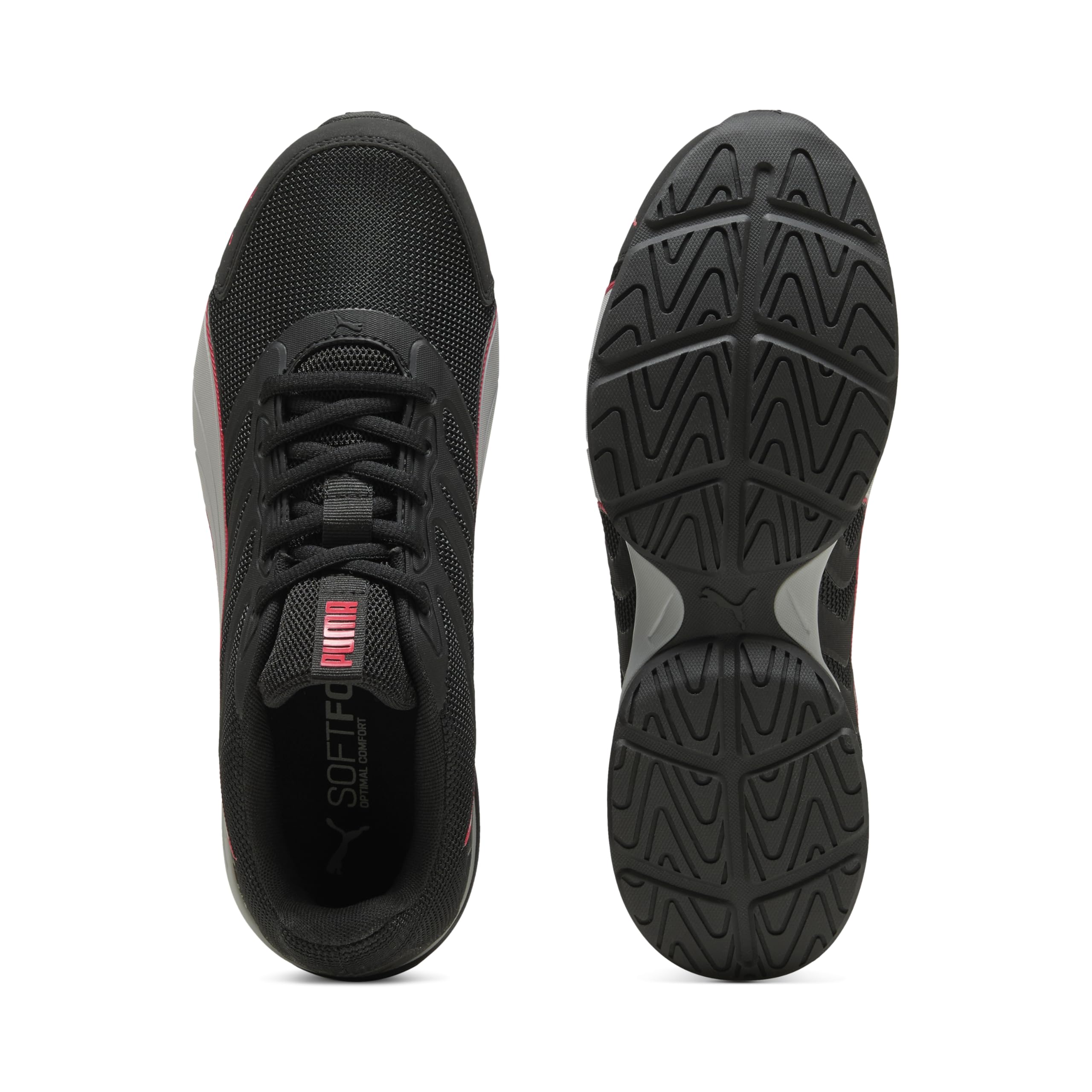 PUMA Electro Road Unisex-Laufschuh, schwarz-grau, Echo-for All Time RED, 4 UK – Ansicht 4