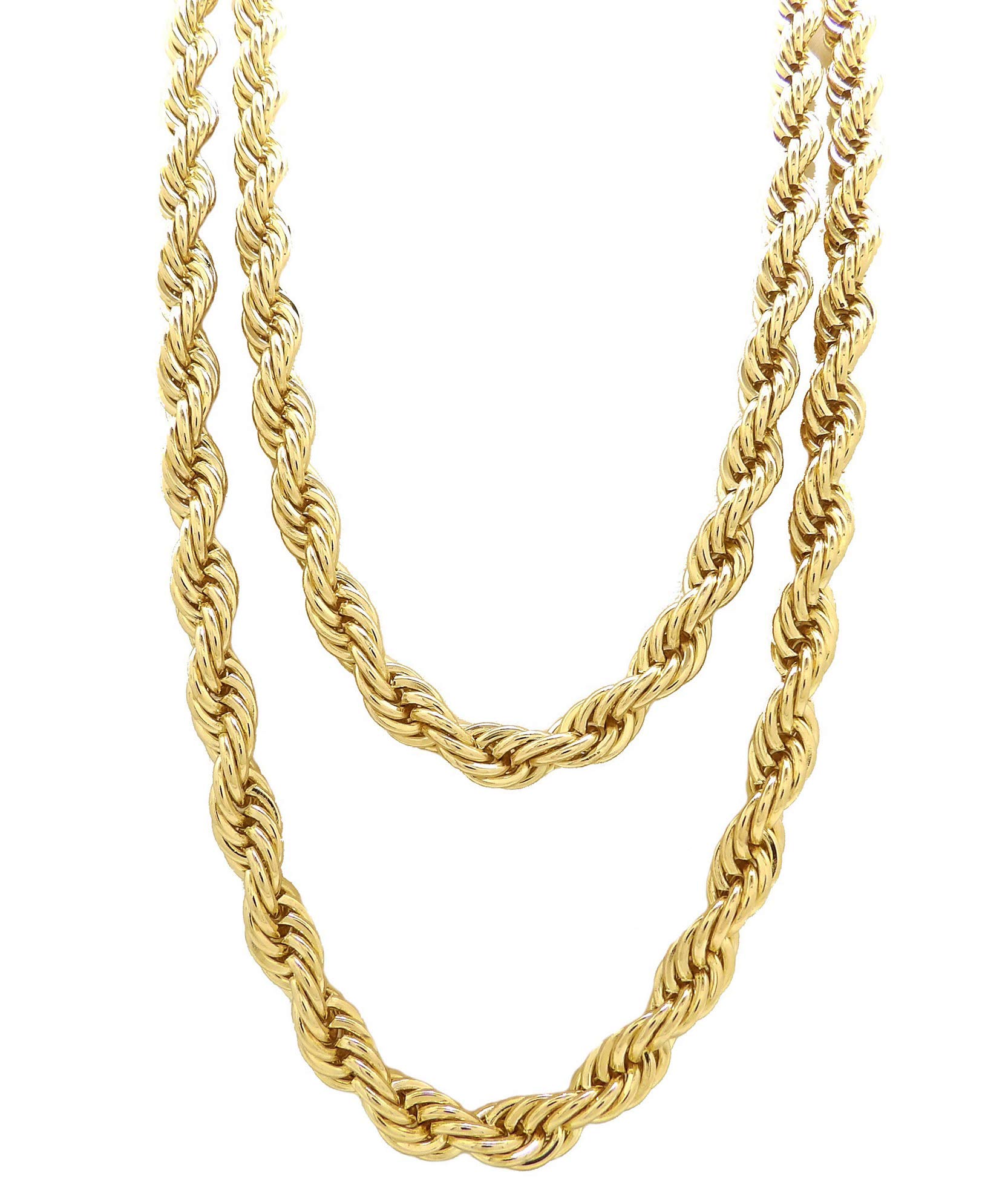 ヒー　ロープチェーン Amazon.co.jp: ヒップホップ80 'ユニセックスRapperの 8 mm, 10